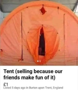 Tent (selling because our friends make fun of it)